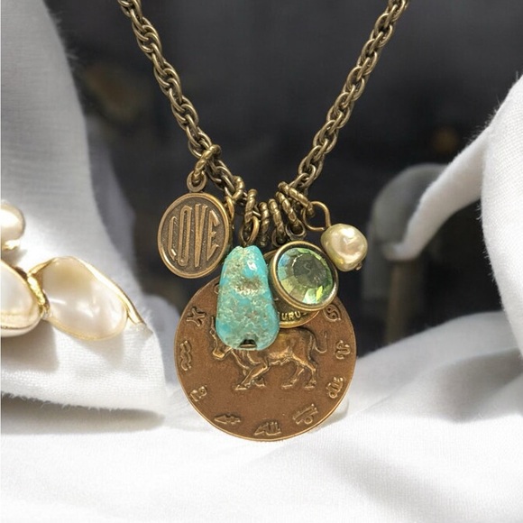 Liz Palacios S.F. Taurus Charm Necklace 20” + 2” - Picture 2 of 5